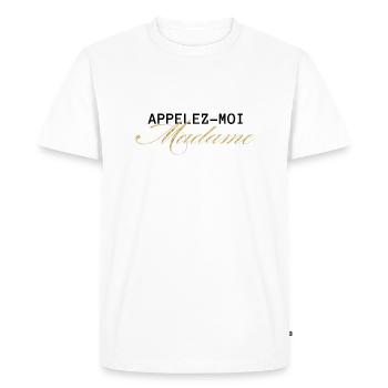 Call Me Mrs. Gold- Bride-to-be - Men's Premium Organic T-Shirt - white - Front - Nico (187cm)