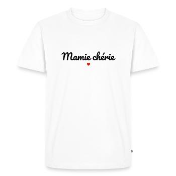 Maman chérie - T-shirt Premium bio Homme - blanc - Devant - Nico (187cm)