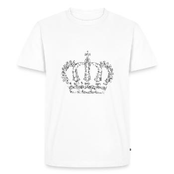 crown crown koenig king castle castle tower burg2 - Men's Premium Organic T-Shirt - white - Front - Nico (187cm)