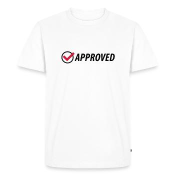 approved__f2 - T-shirt Premium bio Homme - blanc - Devant - Nico (187cm)
