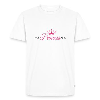 Princess with Crown - T-shirt Premium bio Homme - blanc - Devant - Nico (187cm)