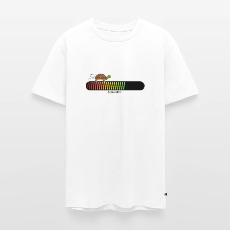 turtle bar loading loading progress drawing Men's Premium Organic T-Shirt