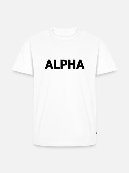 Rang Alpha Dark Pack - T-shirt Premium bio Homme - blanc