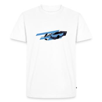 Bugat Sports Car Speed - Men's Premium Organic T-Shirt - white - Front - Nico (187cm)
