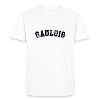 Gaulois university - T-shirt Premium bio Homme - blanc - Devant - Nico (187cm)
