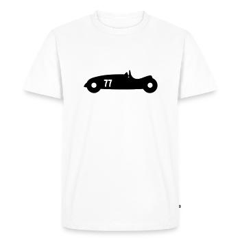 Ancienne voiture - T-shirt Premium bio Homme - blanc - Devant - Nico (187cm)