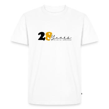 Vintage 1996 Funny 28 Year Old Bday Men Women - Men's Premium Organic T-Shirt - white - Front - Nico (187cm)