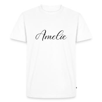 Nom d’Amélie - T-shirt Premium bio Homme - blanc - Devant - Nico (187cm)