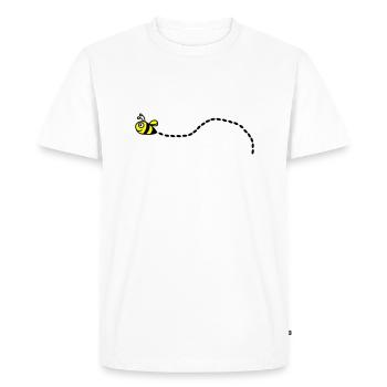 Bee - Men's Premium Organic T-Shirt - white - Front - Nico (187cm)
