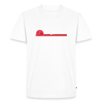 Vintage Nagoya Japon Japonais pour l’Asie Lover Men - T-shirt Premium bio Homme - blanc - Devant - Nico (187cm)