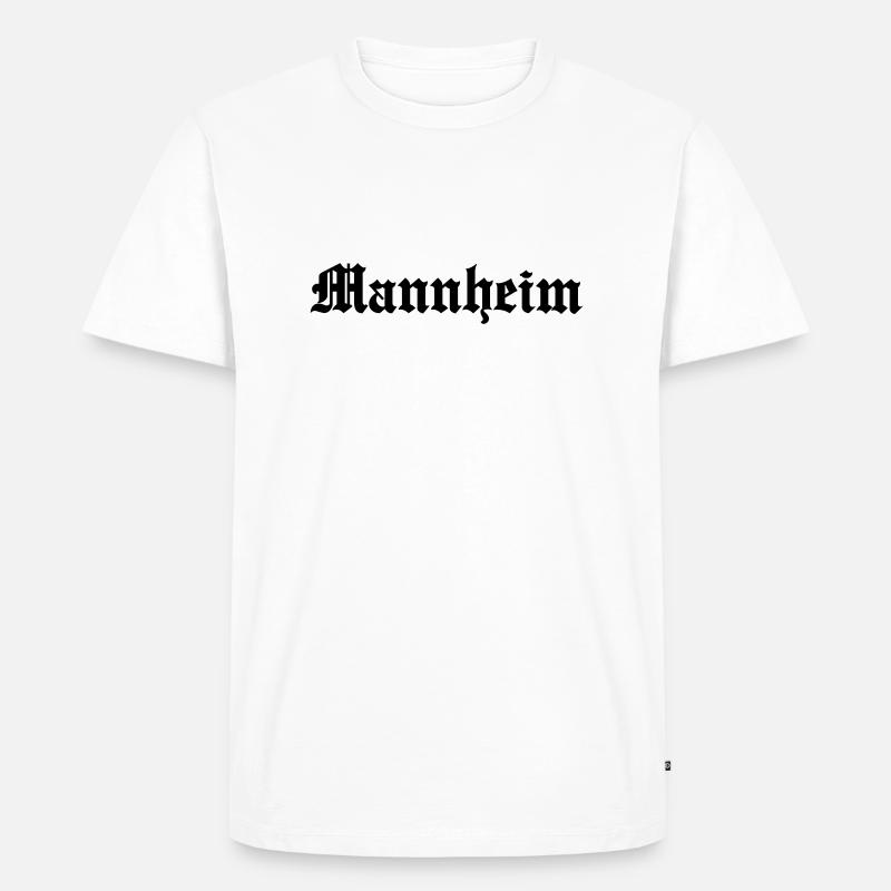 Mannheim - Männer Premium Bio T-Shirt - Weiß