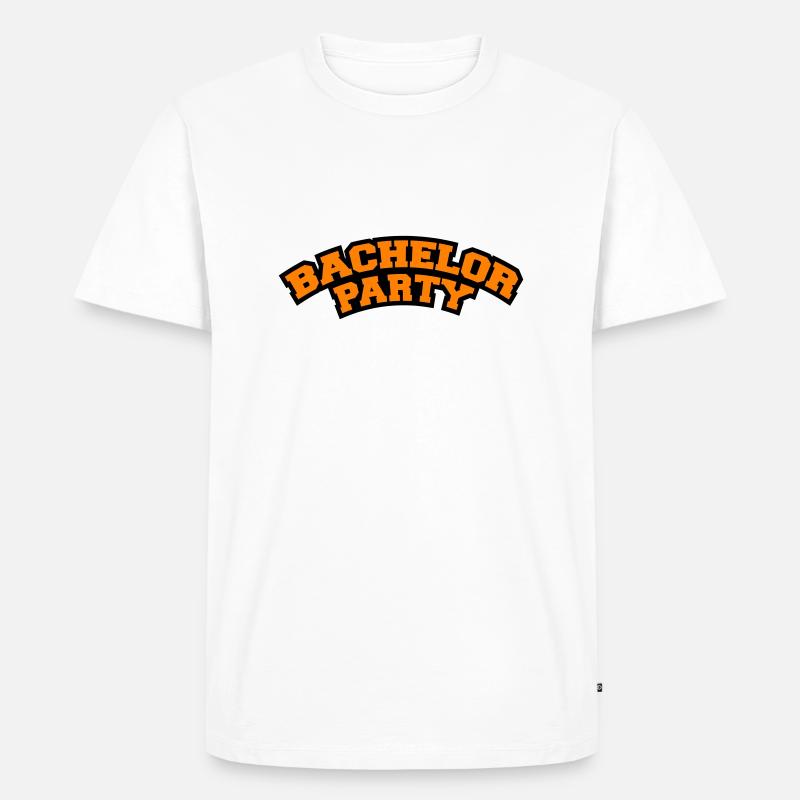 Bachelor Party - Männer Premium Bio T-Shirt - Weiß