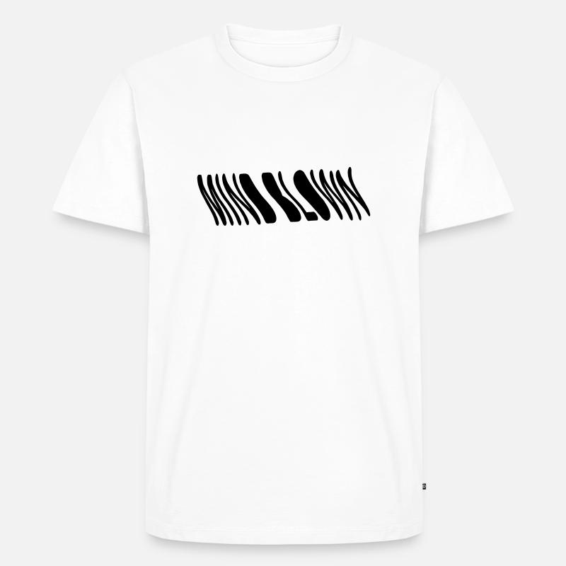 Mindblown Crazy Mind Funny - Männer Premium Bio T-Shirt - Weiß