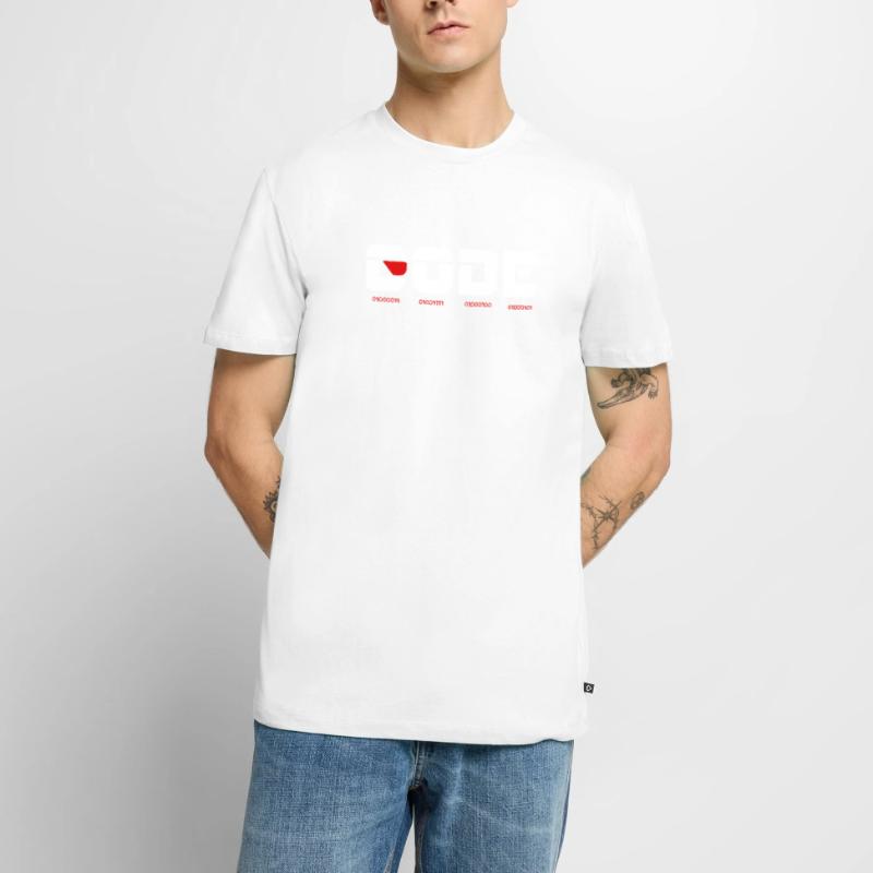 Code mscRedDesign binär light Männer Premium Bio T-Shirt