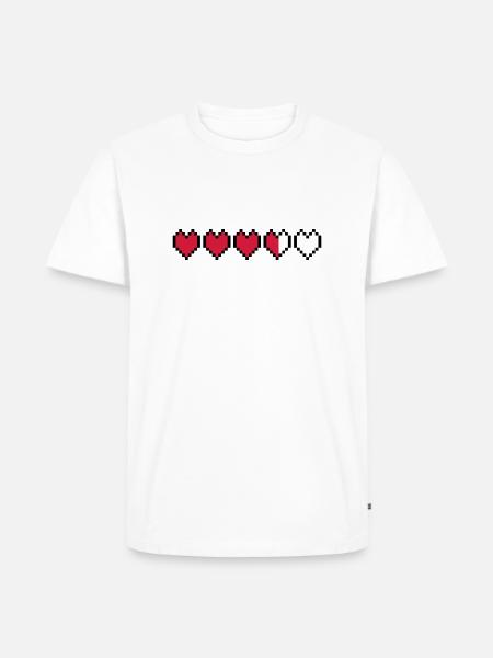 Life pixels - Men's Premium Organic T-Shirt - white