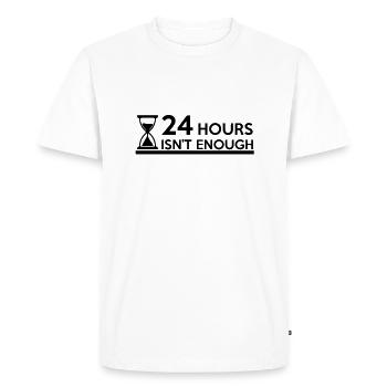 24 heures ne suffisent pas - à court de temps - T-shirt Premium bio Homme - blanc - Devant - Nico (187cm)