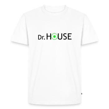 House MD - Men's Premium Organic T-Shirt - white - Front - Nico (187cm)