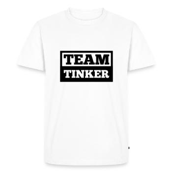 Team Tinker - Men's Premium Organic T-Shirt - white - Front - Nico (187cm)
