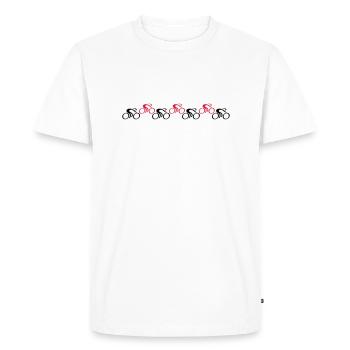 Bicycle Race - T-shirt Premium bio Homme - blanc - Devant - Nico (187cm)