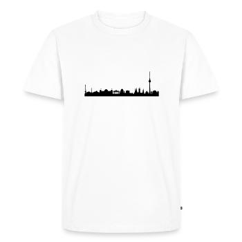 Berlin - T-shirt Premium bio Homme - blanc - Devant - Nico (187cm)
