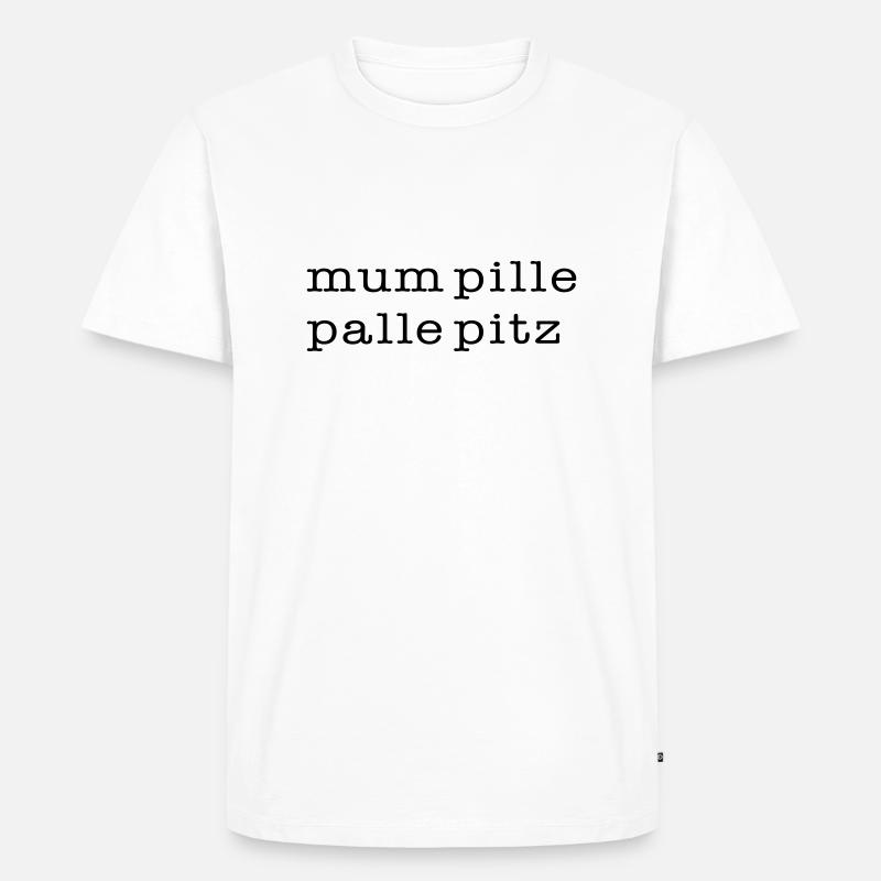 mumpitz - Männer Premium Bio T-Shirt - Weiß