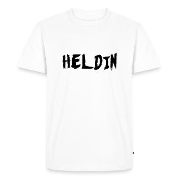 Héroïne - T-shirt Premium bio Homme - blanc - Devant - Nico (187cm)