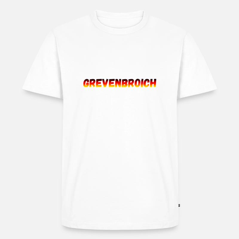 Grevenbroich - Männer Premium Bio T-Shirt - Weiß