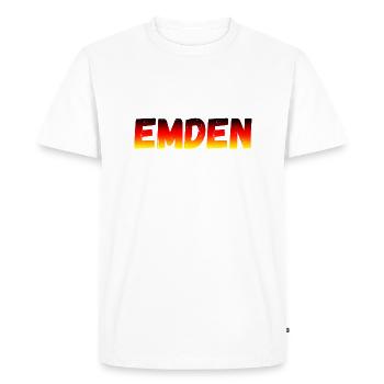 Emden - Men's Premium Organic T-Shirt - white - Front - Nico (187cm)