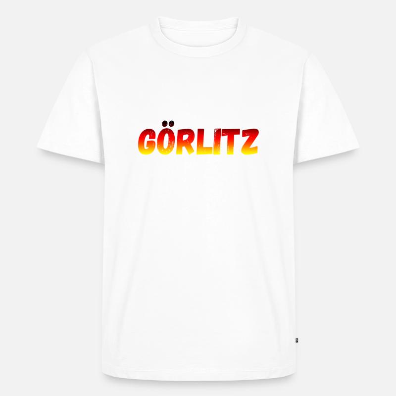 Görlitz - Männer Premium Bio T-Shirt - Weiß