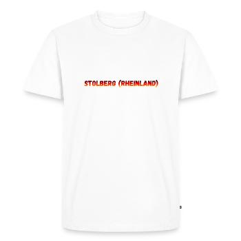 Rhénanie Stolberg - T-shirt Premium bio Homme - blanc - Devant - Nico (187cm)