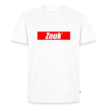 Zouk - Kreyol Sat - T-shirt Premium bio Homme - blanc - Devant - Nico (187cm)