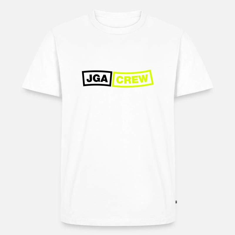 JGA Crew - Emblem 2C - Männer Premium Bio T-Shirt - Weiß