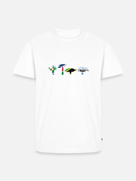 Baobabs of Africa - Männer Premium Bio T-Shirt - Weiß