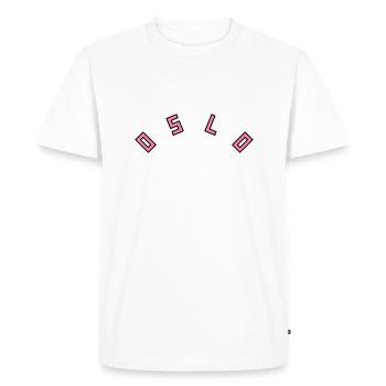Oslo - T-shirt Premium bio Homme - blanc - Devant - Nico (187cm)