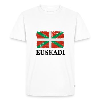 Basque Country - Flag - Banner - Flag - Flag - Men's Premium Organic T-Shirt - white - Front - Nico (187cm)