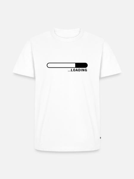 loading_balken_f1_ - Men's Premium Organic T-Shirt - white