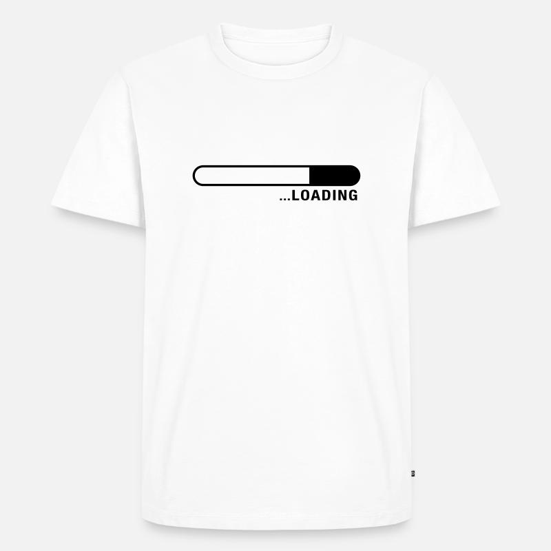 loading_balken_f1_ - T-shirt Premium bio Homme - blanc