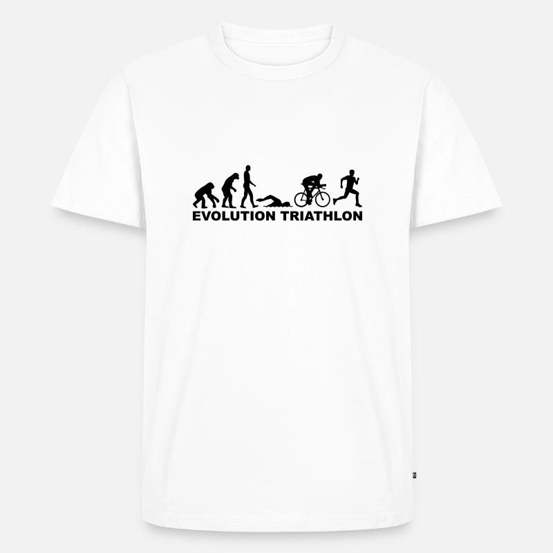 Evolution Triathlon - T-shirt Premium bio Homme - blanc