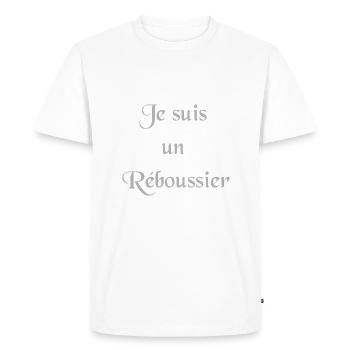 Réboussier - T-shirt Premium bio Homme - blanc - Devant - Nico (187cm)