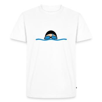 nager - T-shirt Premium bio Homme - blanc - Devant - Nico (187cm)