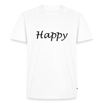 Content - T-shirt Premium bio Homme - blanc - Devant - Nico (187cm)