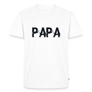 Papa Cadeau - Le Meilleur Papa - T-shirt Premium bio Homme - blanc - Devant - Nico (187cm)