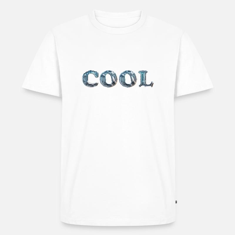 COOL eis - Männer Premium Bio T-Shirt - Weiß
