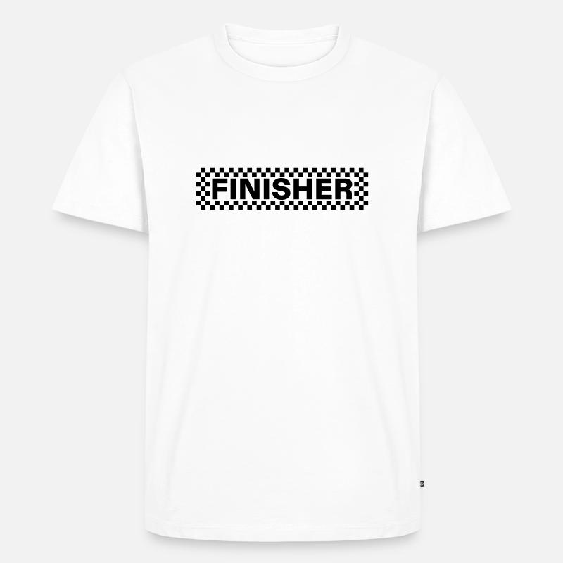 FINISHER - Männer Premium Bio T-Shirt - Weiß
