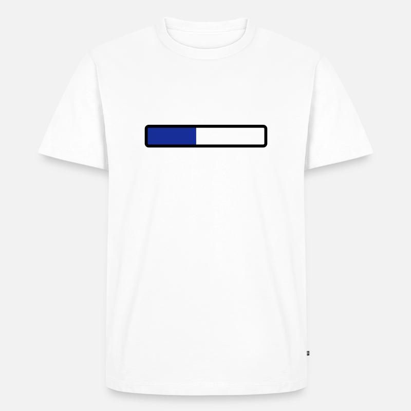 loading laden computer warten - Männer Premium Bio T-Shirt - Weiß