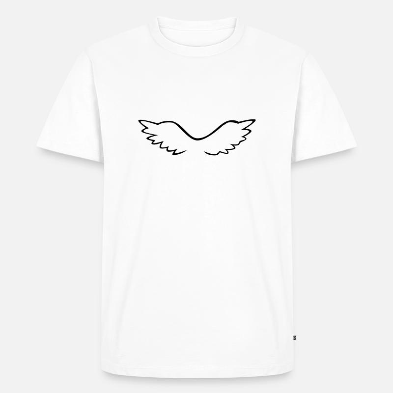 Engelsflügel - Männer Premium Bio T-Shirt - Weiß