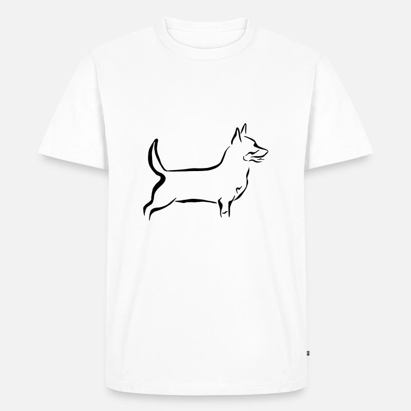 Lancashire Heeler - Männer Premium Bio T-Shirt - Weiß