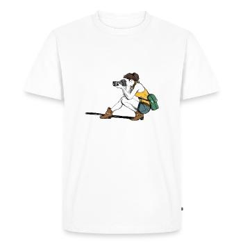 un beau photographe - T-shirt Premium bio Homme - blanc - Devant - Nico (187cm)