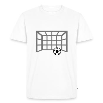 but de football - T-shirt Premium bio Homme - blanc - Devant - Nico (187cm)