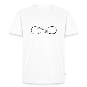 FatMonkey conçoit la famille Infinity - T-shirt Premium bio Homme - blanc - Devant - Nico (187cm)